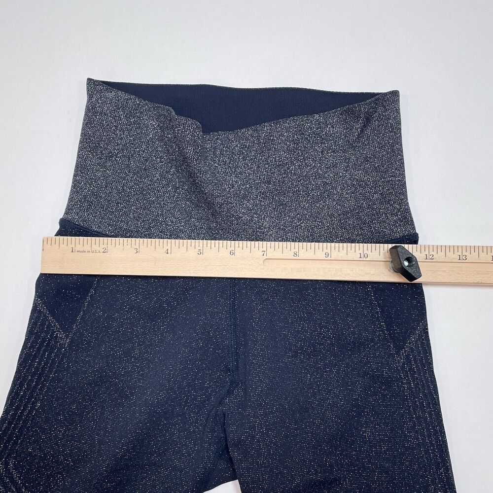 Athleta Twilight 2.0 Tight XS Navy‎ Blue Metallic High Rise Lifestyle Athleisure - Picture 6 of 8
